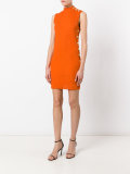 ribbed turtle neck dress