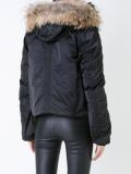 fur hood puffer jacket