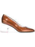 clear heel pumps