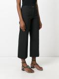 straight cropped trousers