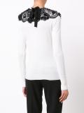 embellished neck jumper