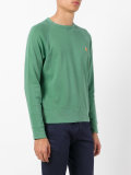 embroidered logo sweatshirt