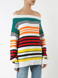 striped bardot sweater 
