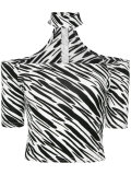 printed chocker top 