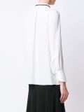 tie collar blouse