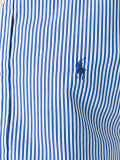 button-down striped shirt