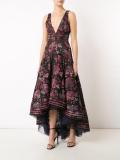 floral print cascading dress