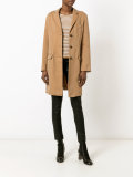 buttoned midi coat