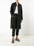 contrast stitch coat