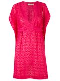 textured sheer beach dress