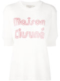 logo print ribbed sweatshirt