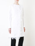 embroidered detail coat 