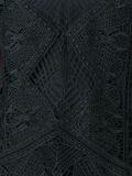 heart motif macramé blouse