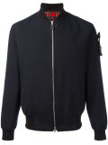 arm patch bomber jacket
