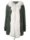 raccoon fur trim parka 