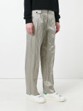 crinkle effect trousers