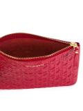 embossed zip wallet 