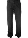 'Tomboy' lace hem trousers