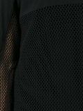open knit panel sweatshirt