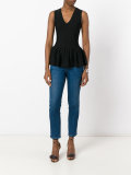 frill hem blouse