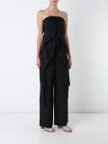 fluid drape strapless top