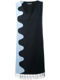 beaded fringe shift dress
