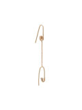 safety pin chain earring