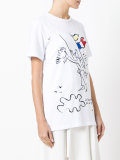 flag print T-shirt