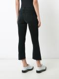 frayed cropped jeans