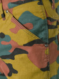 camouflage print trousers 