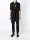 belted tailored waistcoat