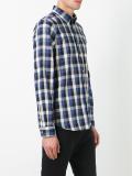 button-down checked shirt