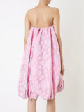 strapless floral dress