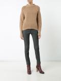 pinstripe skinny trousers