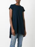 cupro insert tunic T-shirt