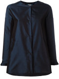 collarless jacket