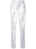 metallic trousers