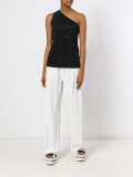 tonal logo print top