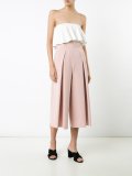 layered strapless top