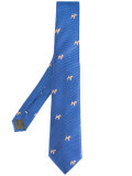 dog pattern tie