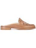 braided vamp slip-on loafers