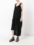 asymmetric draped jumpsuit