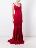 lace trim gown