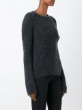 embellished pocket sweater