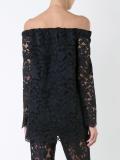 lace cold shoulder blouse