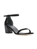 sequin-heel sandals