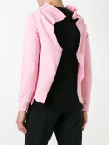 split-open back sweatshirt