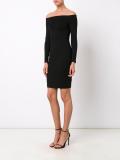 off-shoulders fitted dress