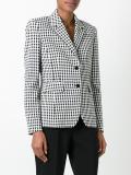 checked blazer