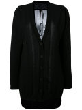 rear print cardigan